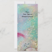 Invitation TITANIE, étincelle rouge jaune rose (Dos)