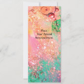 Invitation TITANIE, étincelle rouge rouge bleu rose (Dos)