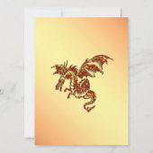 Invitation Titien Dragon Imaginaire nuptiale de douche Invita (Dos)