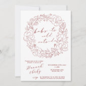 Invitation titré à la main Baby It's Cold Outside Shower QR c (Devant)