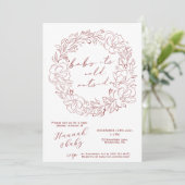 Invitation titré à la main Baby It's Cold Outside Shower QR c (Debout devant)