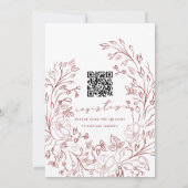 Invitation titré à la main Baby It's Cold Outside Shower QR c (Dos)