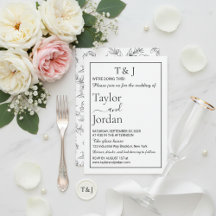 Titre du produit Moderne Floral Noir Minimaliste S