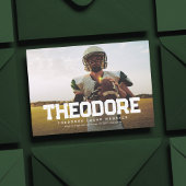 Invitation Titre en gras athlète diplômé diplôme en photo