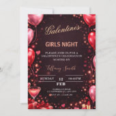 Invitation to a girl's night out on Valentine's Day (Devant)