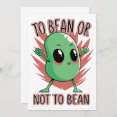 Invitation To bean or not to bean (Devant / Derrière)