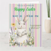 invitation to Easter with cute Rabbit (Devant)