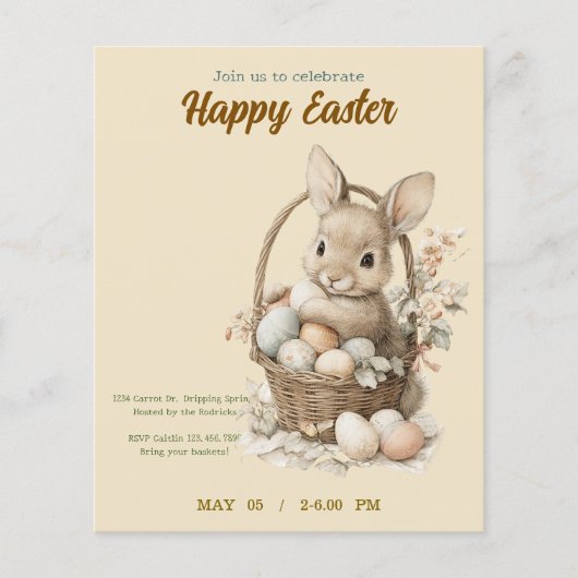 invitation to Easter with Peter Rabbit (Voorkant)