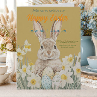 invitation to Easter with Peter Rabbit