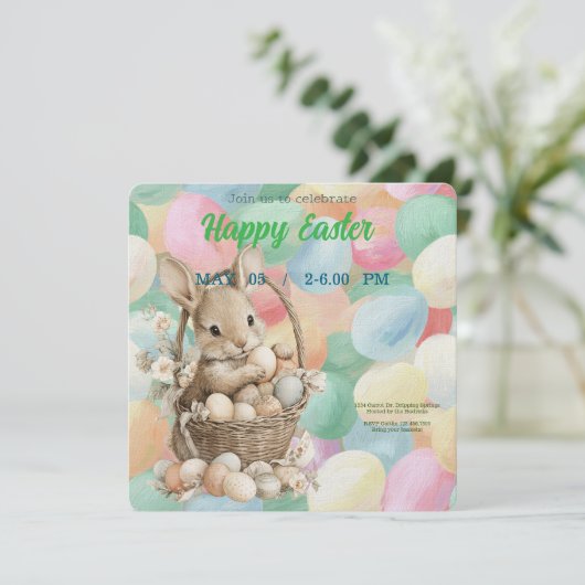 invitation to Easter with Peter Rabbit (Debout devant)