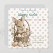 invitation to Easter with Peter Rabbit Save The Date (Voorkant / Achterkant)