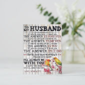 Invitation To My Husband Design, New Home Gift (Debout devant)