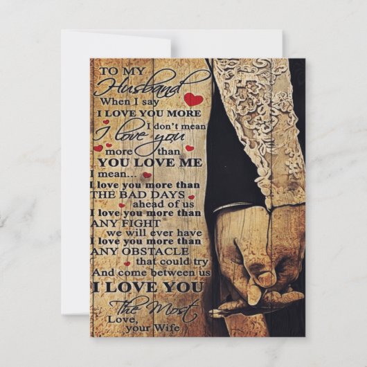 Invitation To My Husband Gift, Indoor Decor (Devant)