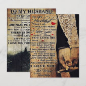Invitation To My Husband Gift, Indoor Decor (Devant / Derrière)