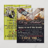 Invitation To My Husband Gift | Letter For Him | (Devant / Derrière)