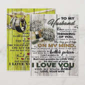 Invitation To my Husband |To My Husband | Love Quotes To Him (Devant / Derrière)