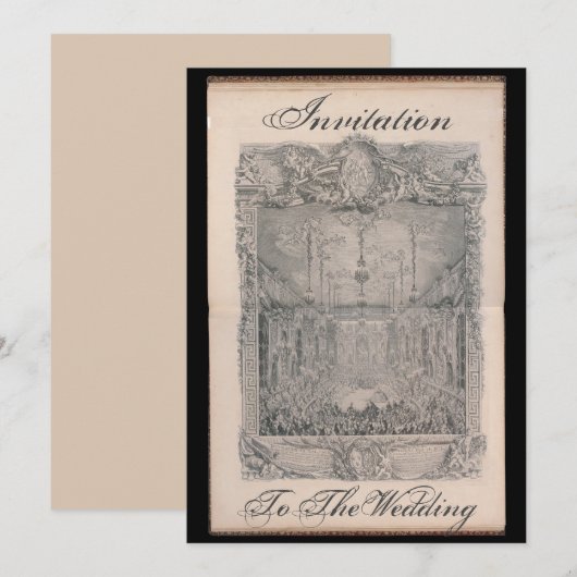 Invitation to the wedding card – Einladung (Devant / Derrière)