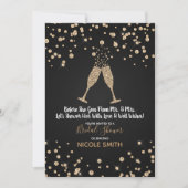 Invitation Toast au Champagne et Diamants pour une Soirée de  (Devant)