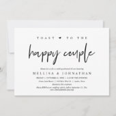 Invitation Toast au couple heureux, répétition Mariage (Devant)