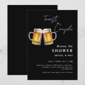 Invitation Toast Couple Honey Do Wedding shower (Devant / Derrière)