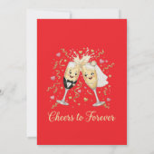 Invitation Toast de célébration de mariage (Dos)