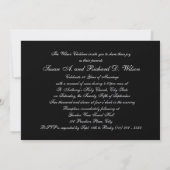 Invitation Toast de champagne/ 50e anniversaire (Dos)