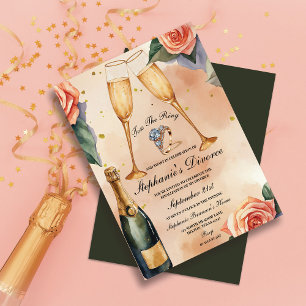 Invitation Toast de Champagne à de nouveaux débuts : une fête