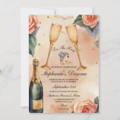 Invitation Toast de Champagne à de nouveaux débuts : une fête (Devant)