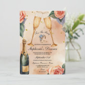 Invitation Toast de Champagne à de nouveaux débuts : une fête (Debout devant)