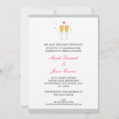 Invitation Toast de Champagne - blanc (Dos)