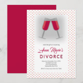 Invitation Toast de Divorce (Devant / Derrière)