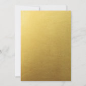 Invitation Toast de la Soirée du Nouvel An Gold Cheer Champag (Dos)