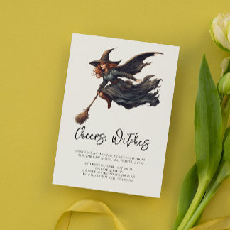 Invitation Toast de sorcières | Chic Halloween la nuit des da