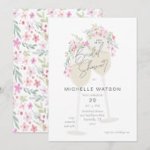 Invitation Toast Floral (Devant / Derrière)