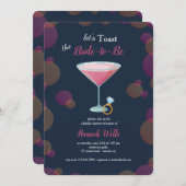 Invitation Toast the Bride Fête des mariées (Devant / Derrière)