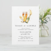 Invitation Toast the Couple Wedding shower Fiançailles (Debout devant)