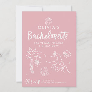 Invitation Toast toast à la main de Whimsical sur la côte inv