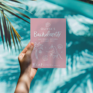 Invitation Toast toast à la main de Whimsical sur la côte inv