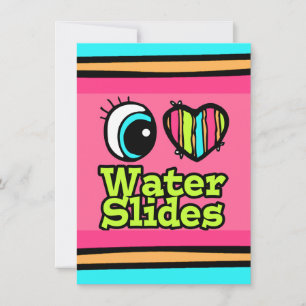 Invitation Toboggan aquatique coup de coeur