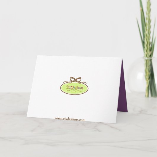 Invitation toile, arrière - plan violet (Dos)