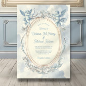 Invitation Toile Cupid Mariage Orné