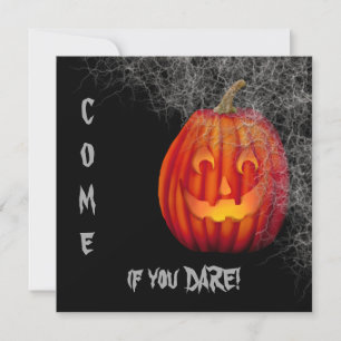 Invitation Toile d'araignée de citrouille d'Halloween