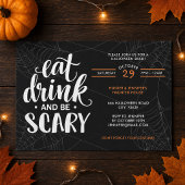 Invitation Toile d'araignée de fête moderne d'Halloween