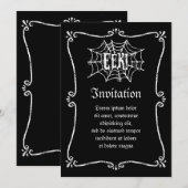 Invitation Toile d'araignée EEK (Devant / Derrière)