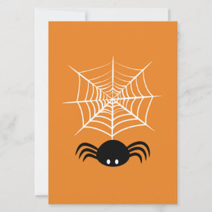 Invitation Toile d'araignée Halloween 