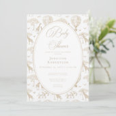 Invitation Toile de Baby shower classique Little Wild (Debout devant)