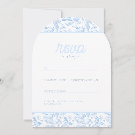 Invitation Toile de Chinoiserie de la Jungle de Preppy (Devant)