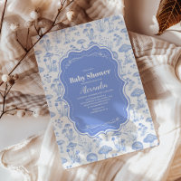 Toile De Jouy Champignons Baby shower des bois