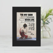 Invitation Toile de lutteur de fils (Debout devant)