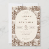 Invitation Toile de Romance Wedding (Devant)